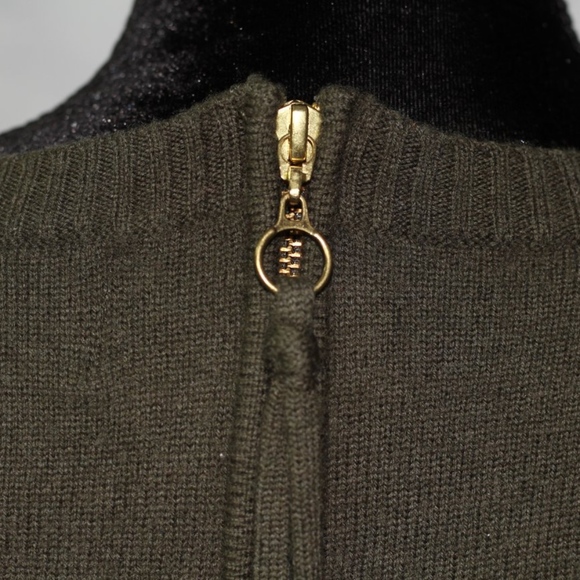 Cynthia Rowley Wool Army Green Sheath Dress (S) - Picture 6 of 11